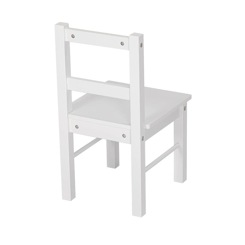 UTEX Child's Wooden Chair Pair for Play or Activity, Set of 2, White â€¦ - Image 5